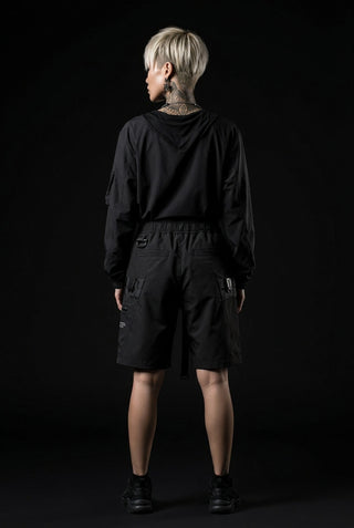Techwear cargo shorts