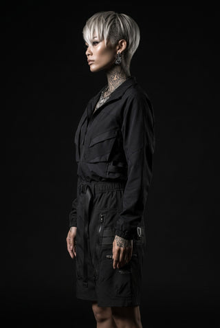 Techwear cargo shorts