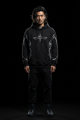 Cyberpunk techwear hoodie