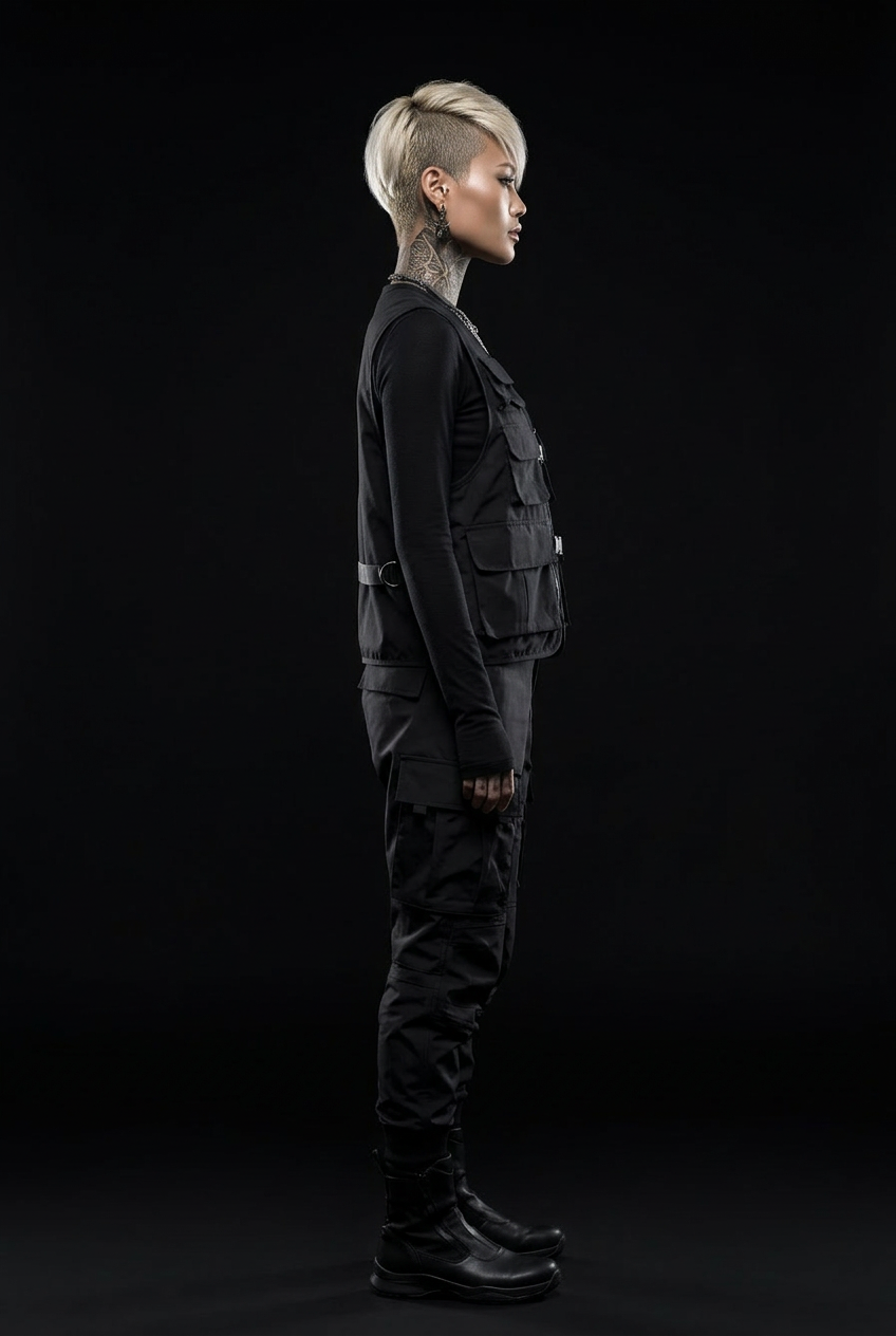 Black tactical vest