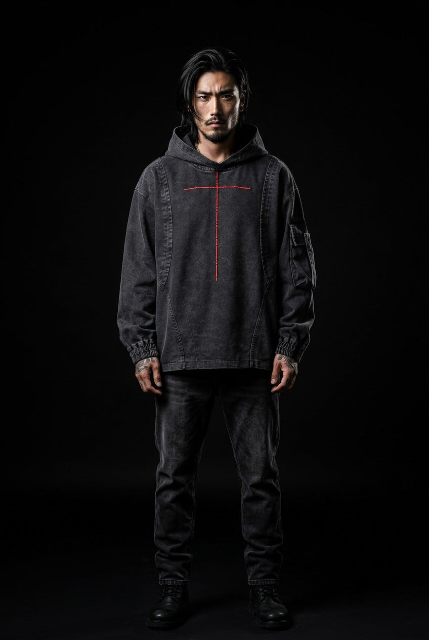 Japanese techwear hoodie