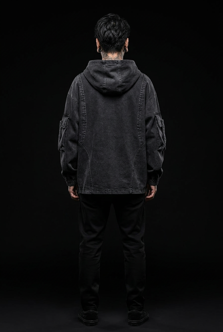 Japanese techwear hoodie