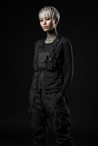 Techwear chest rig noir