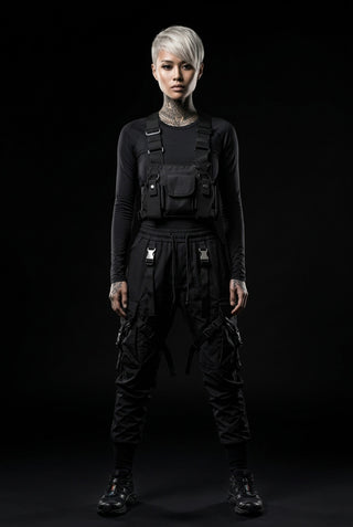 Techwear chest rig noir