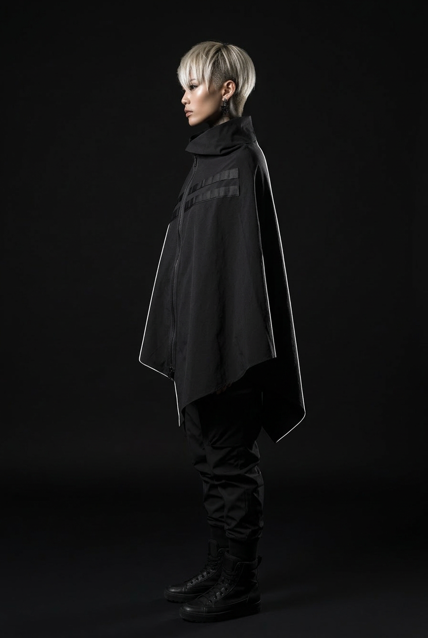 Techwear poncho