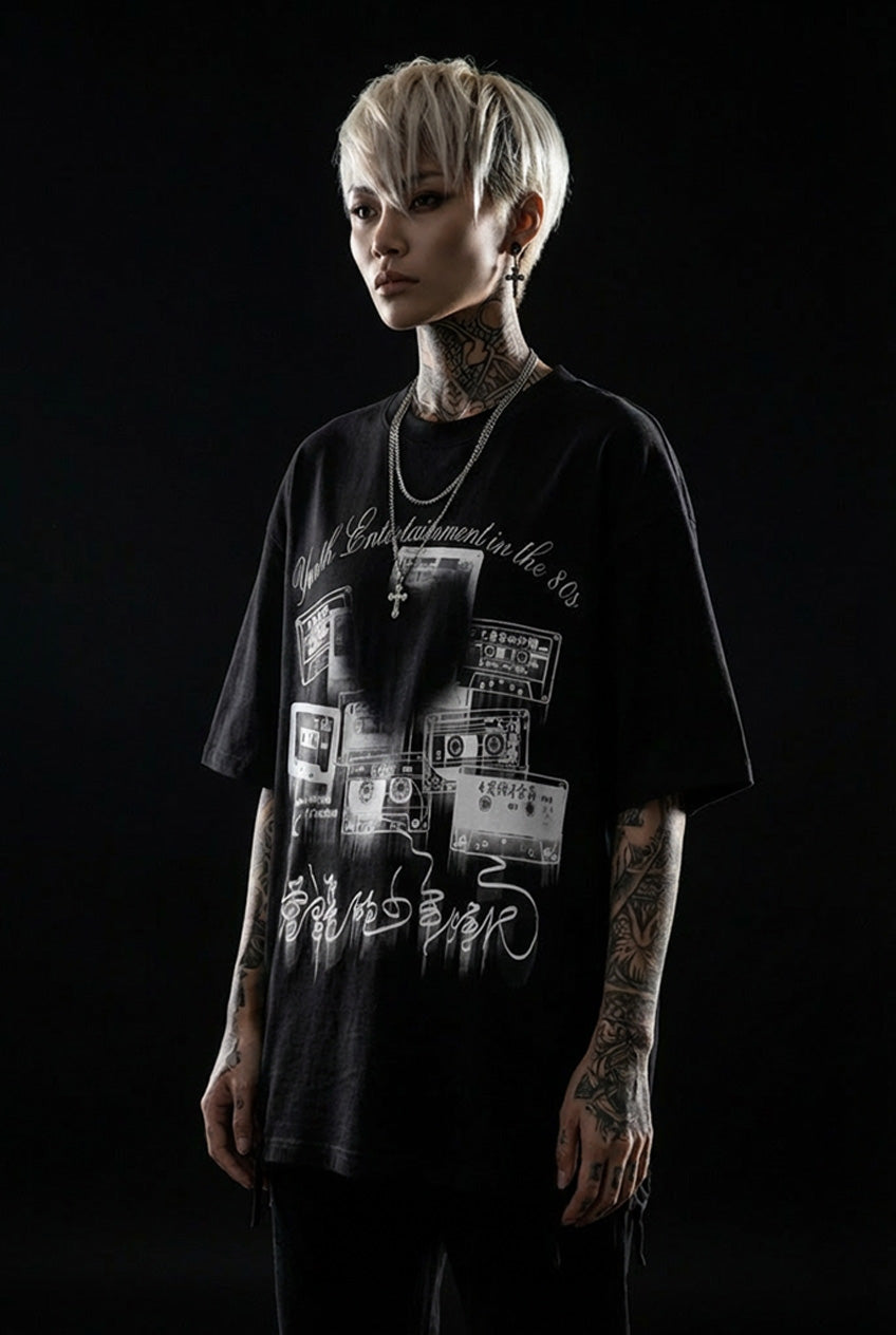 Tee shirt noir et blanc