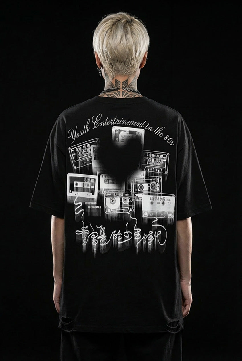 Tee shirt noir et blanc