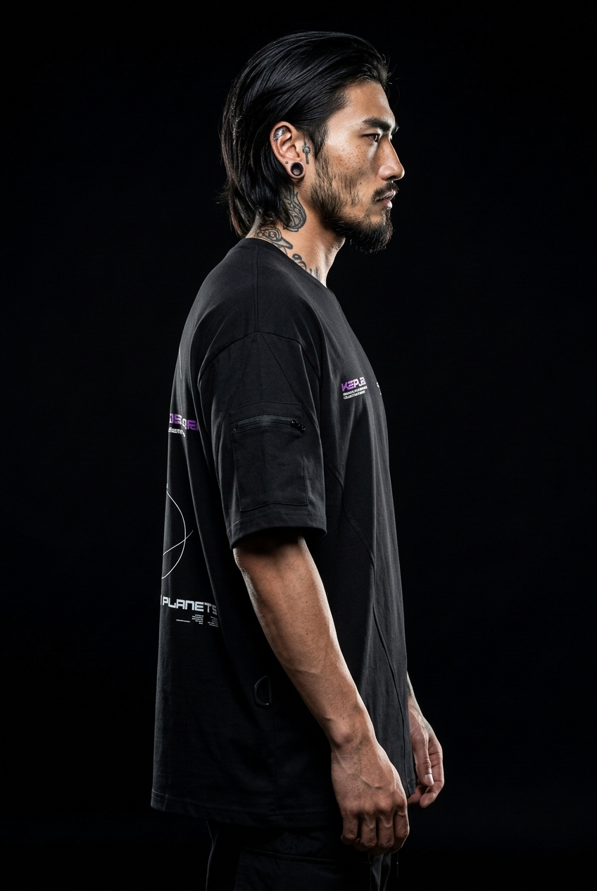 Black techwear T-shirt