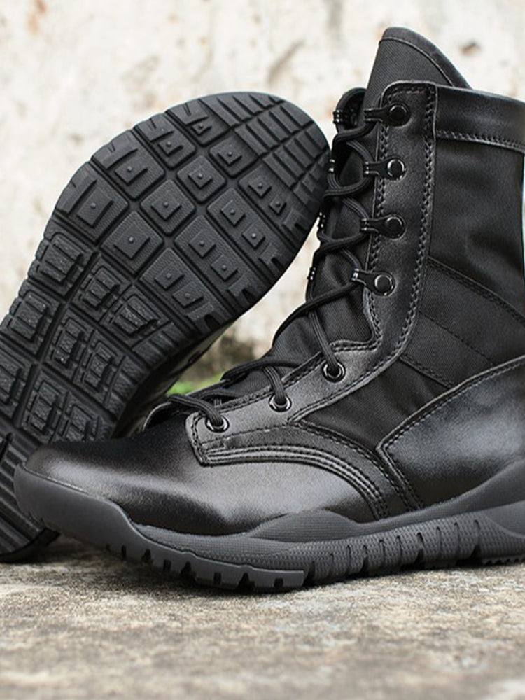 Black tactical shoes