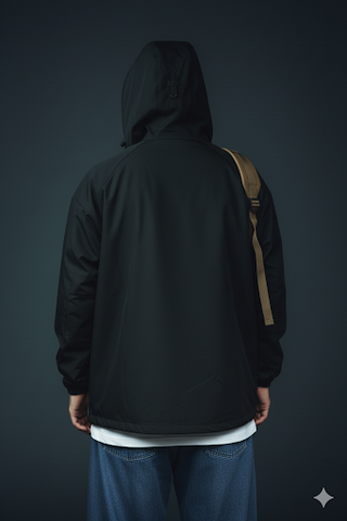 Techwear rain jacket